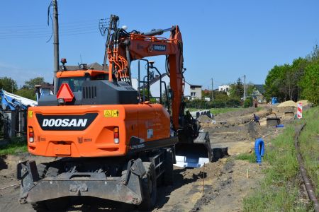 Postępują prace na ulicy Kolejowej